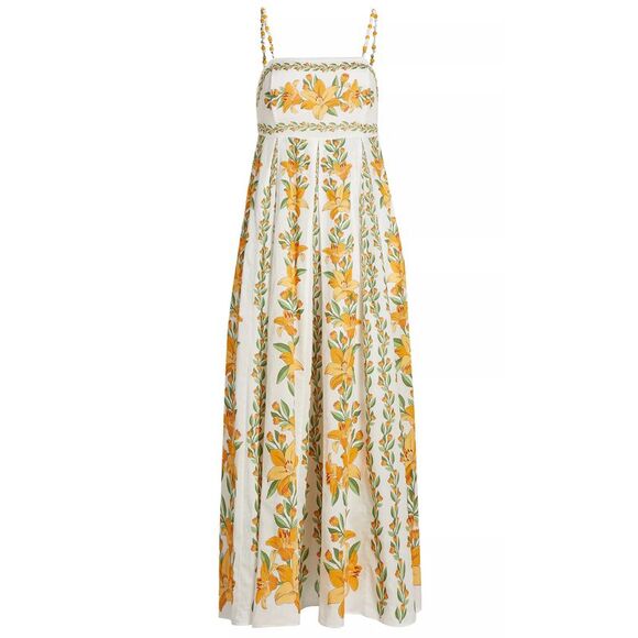 Farm Rio Dresses & Skirts - Farm Rio Womens Tropical Lightness Maxi Dress Small Off White - NWT $248